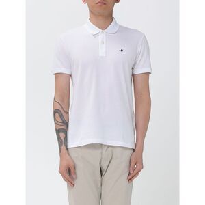Brooksfield Men Basic Cotton Polo Shirt With Logo Brooksfield